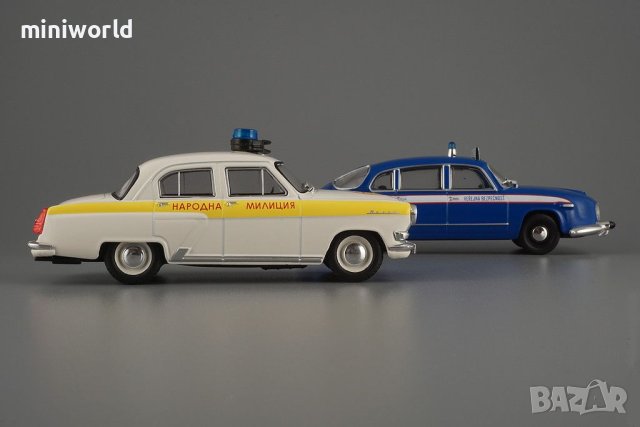 ГАЗ 21 Волга Народна Милиция 1956 - мащаб 1:43 на DeAgostini моделът е нов в блистер, снимка 6 - Колекции - 41667135