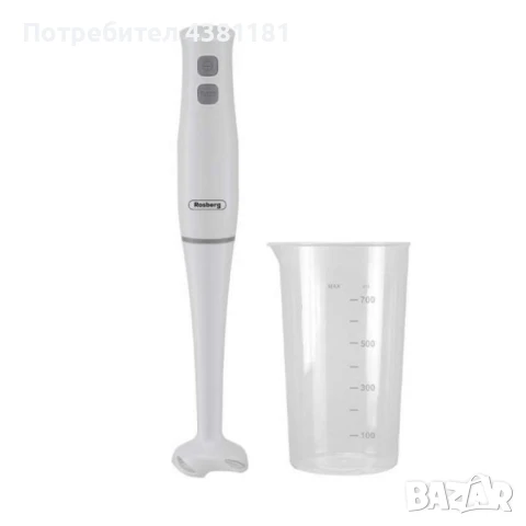 Пасатор , 400W, с чаша 0.7л., 2степени,, черен, бял, снимка 2 - Чопъри и пасатори - 50711779