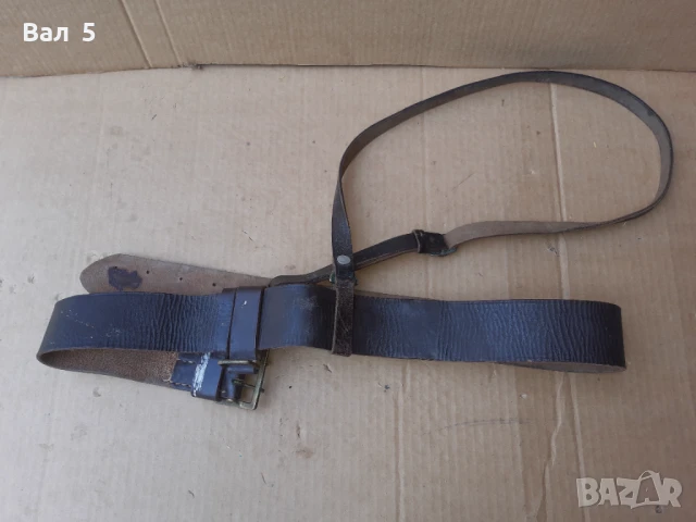 Стар военен строеви офицерски колан с портупей , униформа, снимка 4 - Антикварни и старинни предмети - 50739718