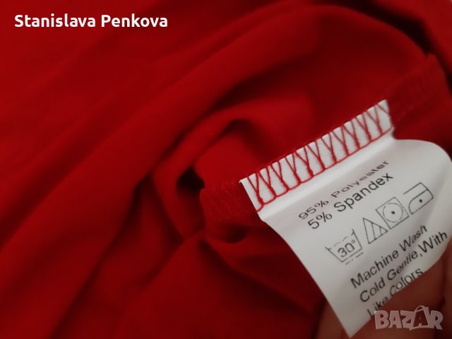 Нова червена блуза S/EU36, снимка 9 - Блузи с дълъг ръкав и пуловери - 44166740