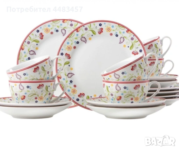 Порцеланов луксозен сервиз Ritzenhoff & Breker Doppio Shanti 18 части 