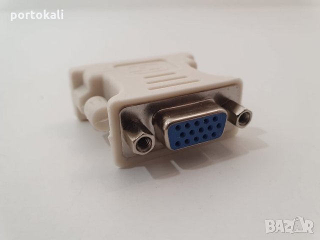 НОВИ! Преходник Адаптер DVI (24 + 5) - VGA DVI to VGA, снимка 2 - Други - 35675123