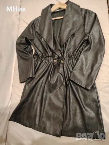 Дамско манто от еко кожа, снимка 2 - Палта, манта - 47854856