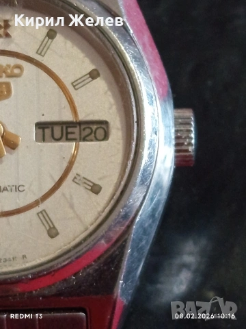 Дамски часовник SEIKO 5 AUTOMATIC рядък много красив 52868, снимка 5 - Дамски - 53399295