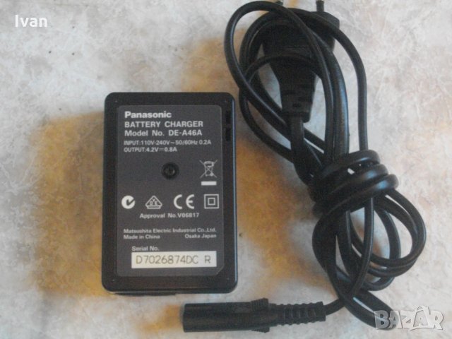 Panasonic DE-A46-Зарядно За Фотоапарати Panasonic-Панасоник, снимка 9 - Батерии, зарядни - 35730890