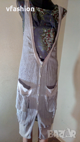 Ефирна дамска жилетка /дълъг елек/, снимка 6 - Елеци - 36368476