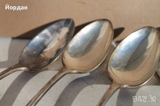 6 броя посребрени лъжици, снимка 8 - Колекции - 39180026