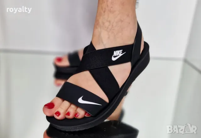 Nike черни дамски сандали , снимка 2 - Сандали - 50393964