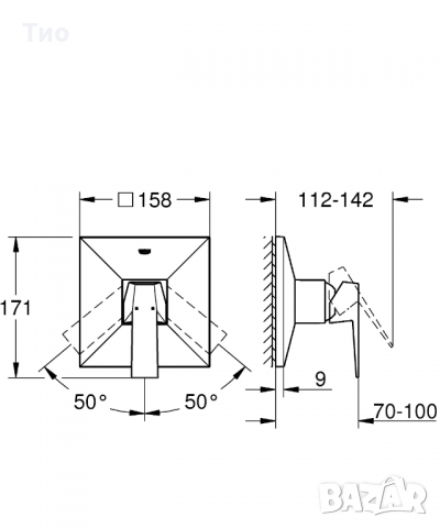 Grohe Allure Brilliant, смесител за баня, нов, снимка 5 - Смесители - 36244890