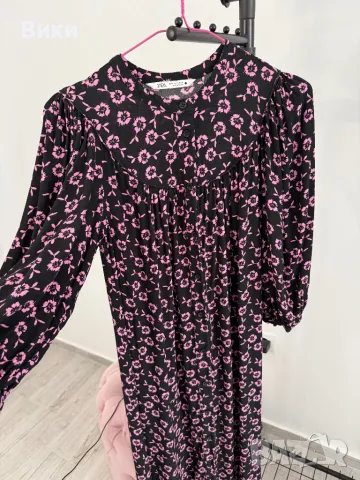 Дълга рокля на Zara в размер S, снимка 12 - Рокли - 48511314