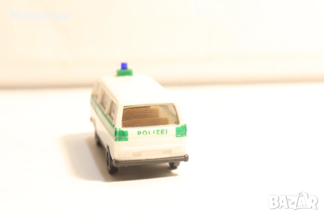 HERPA H0 1/87 VW T3 TRANSPORTER POLICE ПОЛИЦИЯ КОЛИЧКА, снимка 4 - Колекции - 53772302