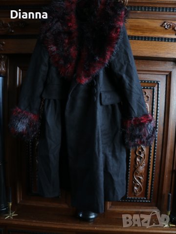 Дамско палто Hell Bunny Rock Noir готик, pin-up, alternative, снимка 4 - Палта, манта - 41321312