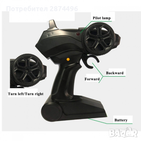 2104 ОФРОУД ДЖИП С ДИСТАНЦИОННО 4Х4, снимка 7 - Електрически играчки - 36399952