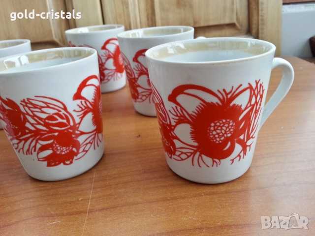 Руски порцеланови чаши за чай, снимка 6 - Антикварни и старинни предмети - 36084337