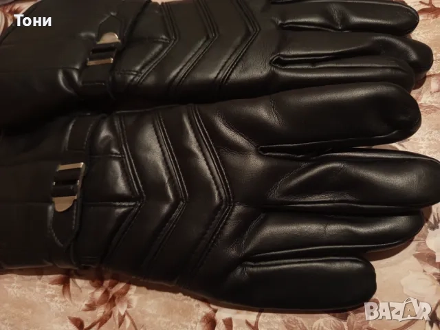 Винтидж Мъжки Кожени Дълги Ръкавици Нови , снимка 10 - Ръкавици - 52791186