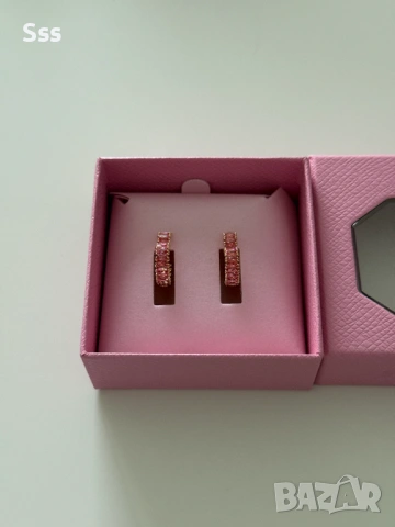 Обеци Swarovski Matrix Rose, снимка 2 - Обеци - 53181451