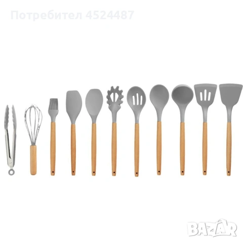 Комплект 12 части кухненски прибори със стойка Cheffinger , снимка 10 - Прибори за хранене, готвене и сервиране - 53593887