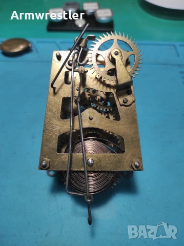 Стар Немски Механичен Часовник , снимка 6 - Антикварни и старинни предмети - 53345000