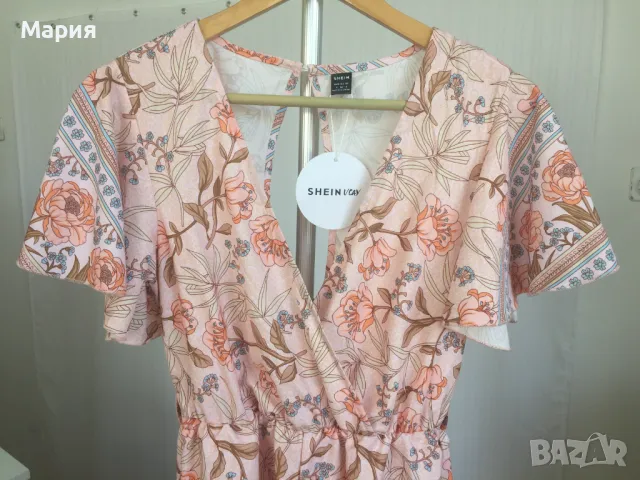 SHEIN С размер Нов Дамски Гащеризон Розор на Нежни Цветя Шейн , снимка 2 - Гащеризони - 47317241