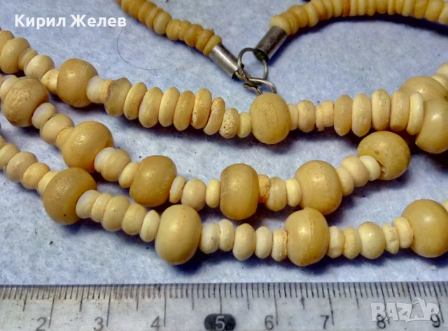 КОМПЛЕКТ СТАРИ ОГЪРЛИЦА и ОБЕЦИ МАЙСТОРСКИ РЪЧНО ИЗРАБОТЕНИ от КОСТ РОГ и БРОНЗЕ ЕтнАРТ НАКИТИ 17412, снимка 7 - Бижутерийни комплекти - 51360686