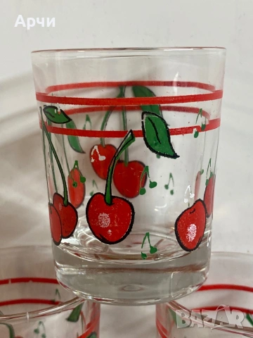 Малки чашки с черешки -100 мл, снимка 2 - Чаши - 53537798