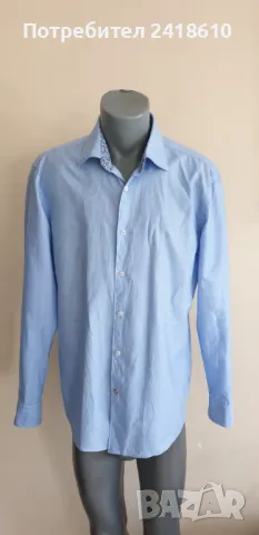 Hugo Boss Len / Organic Cotton  Slim Fit Mens Size 42 - L - 16 /1/2 НОВО! ОРИГИНАЛ! Мъжка Риза!, снимка 10 - Ризи - 50436194