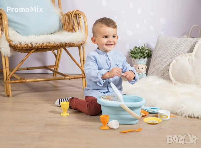 Детска кошница за пикник Smoby Ptitoo 310532 21 части Пикник кошница с чинии и чаши 