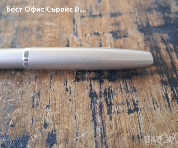 писалка Пеликан Pelikan бежова и сребрист метал в кутия, снимка 10 - Ученически пособия, канцеларски материали - 52217471