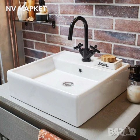 Смесител стоящ двуръкохватков черен смесител, снимка 4 - Смесители - 53837273