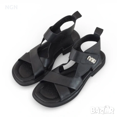 Модерни дамски сандали от естествена кожа., снимка 3 - Сандали - 53587589