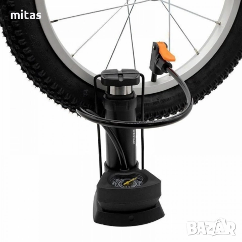 Крачна помпа с манометър e-Wheel, Универсална, До 160 PSI / 11 Bar, снимка 7 - Аксесоари за велосипеди - 52878653