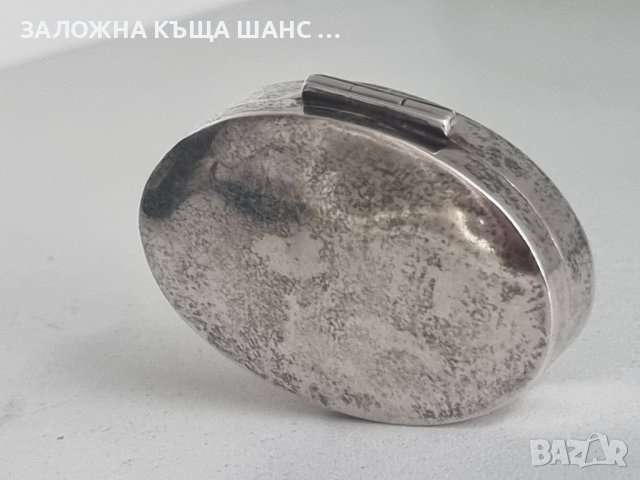 Стара сребърна кутия за хапчета 925 , снимка 3 - Антикварни и старинни предмети - 41653476