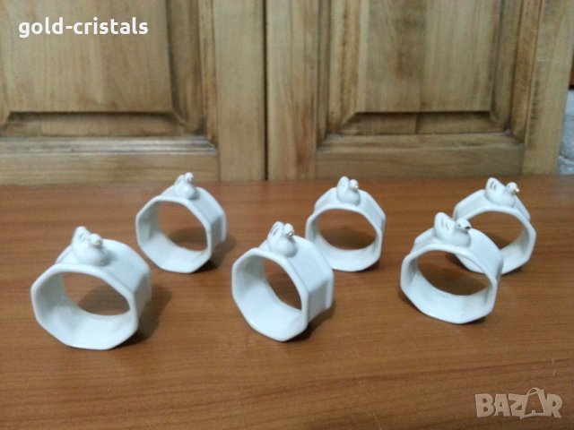 Порцеланови салфетници рингове пръстени халки за салфетки , снимка 3 - Антикварни и старинни предмети - 35778863