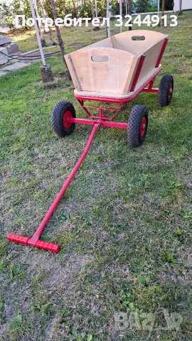 Чосто нова традиционна немска ръчна количка (тип Bollerwagen)