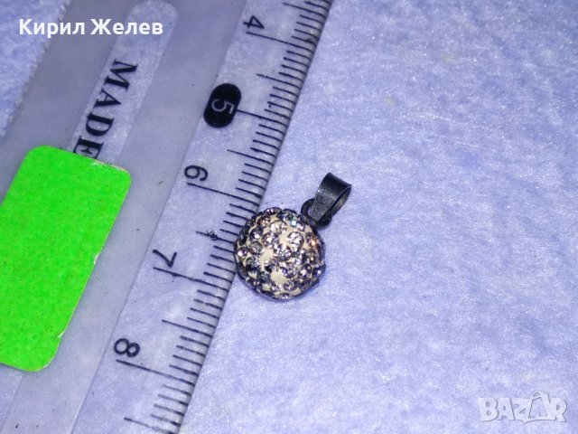 ФИНО СРЕБЪРНО КРИСТАЛНО ФЕШЪН АРТ МЕДАЛЬОНЧЕ СРЕБРО 925 ТОПЧЕ 32591, снимка 6 - Колиета, медальони, синджири - 39318601