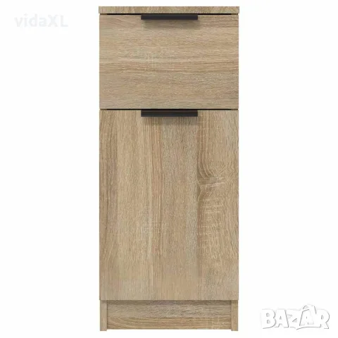 vidaXL Сайдборд, дъб сонома, 30x30x70 см, инженерно дърво, снимка 4 - Бюфети - 56148049