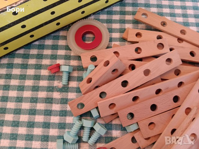 Конструктор 1974г дървен български, снимка 5 - Други ценни предмети - 42003178