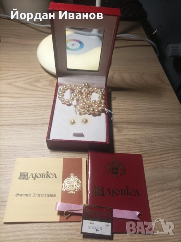 Перлено колие"Майорка", снимка 2 - Колиета, медальони, синджири - 52598727