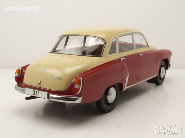 Wartburg 311 1959 - мащаб 1:18 на MCG моделът е нов в кутия, снимка 2 - Колекции - 40111262