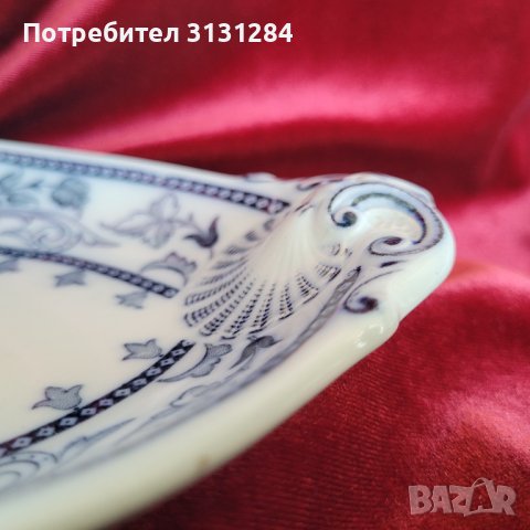 Антикварен  Villeroy & Boch услуга сосиера 19 в. Германия, снимка 8 - Други ценни предмети - 41618048