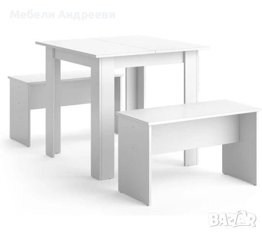 Комплект маса с две пейки Vicco 8234, снимка 4 - Маси - 53762874