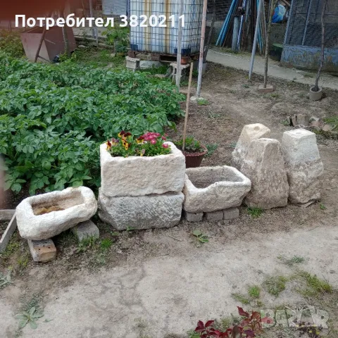Продавам каменни корита бурета за градината., снимка 5 - Саксии и кашпи - 50343534
