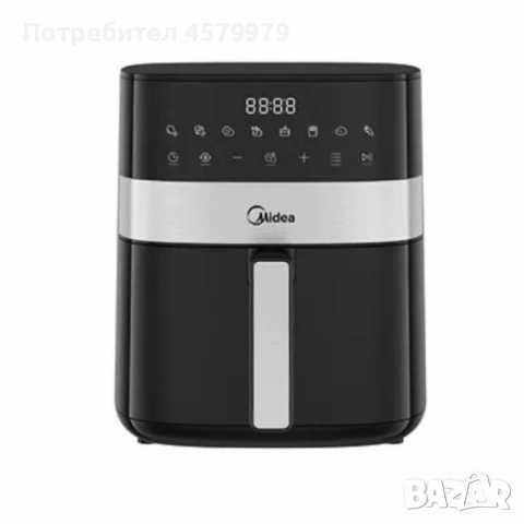Еър фрайър Midea MF-CN65E2 - За готвене с горещ въздух, снимка 5 - Фритюрници - 51678214