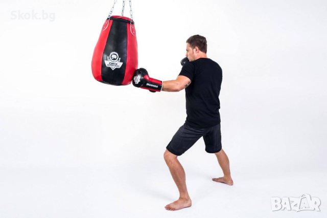 Боксов комплект: 30 кг. ударна круша + стойка за таван + верижен метър + ръкавици, снимка 11 - Бокс - 40770575