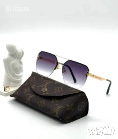 очила Louis Vuitton с калъф , кутия и ув защита , снимка 2 - Слънчеви и диоптрични очила - 53587255