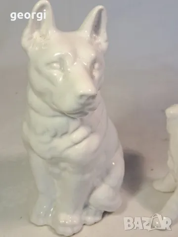 порцеланови фигурки кучета териер и немска овчарка 22/3, снимка 3 - Колекции - 49187794