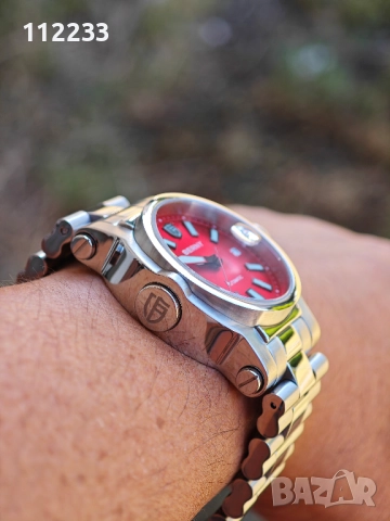 BERNY-Men Automatic Diver Watch Red, снимка 9 - Мъжки - 51505332