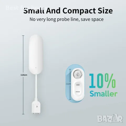 eMylo детектор за течове на вода WiFi, снимка 4 - Друга електроника - 50277837