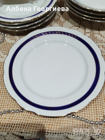 Полски порцеланов комплект  за хранене  ,,Ćmielów"💐, снимка 3 - Сервизи - 53081477