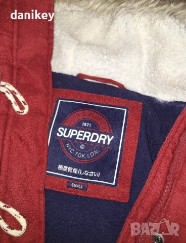 Дамско зимно яке палто Superdry размер small, снимка 12 - Якета - 52212467